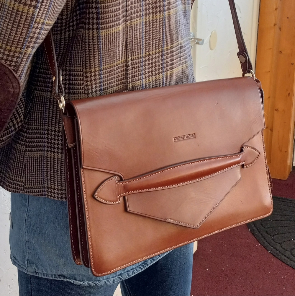 Dooney & Bourke Alto ITALIA, Large Cecelia Crossbody Bag, Saddle
